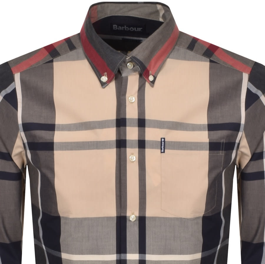 Alternative Image for ProductBarbour Long Sleeved Tartan 5 Shirt Stone2